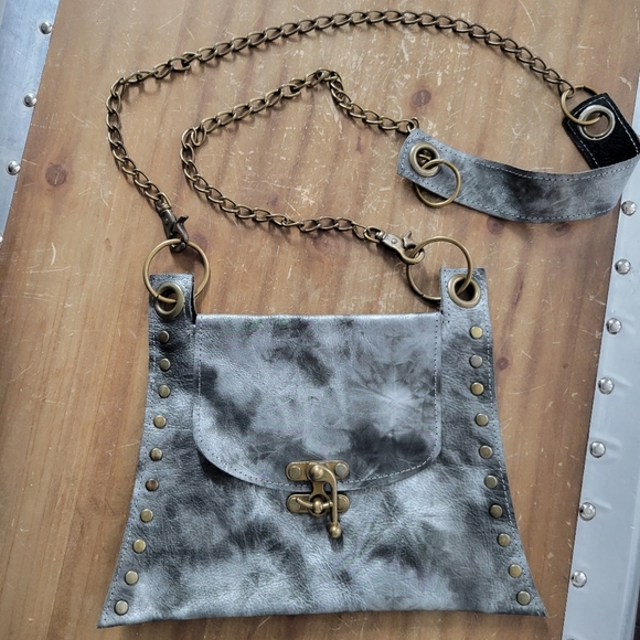 Vintage leather distressed look bag - Picture 1 of 10